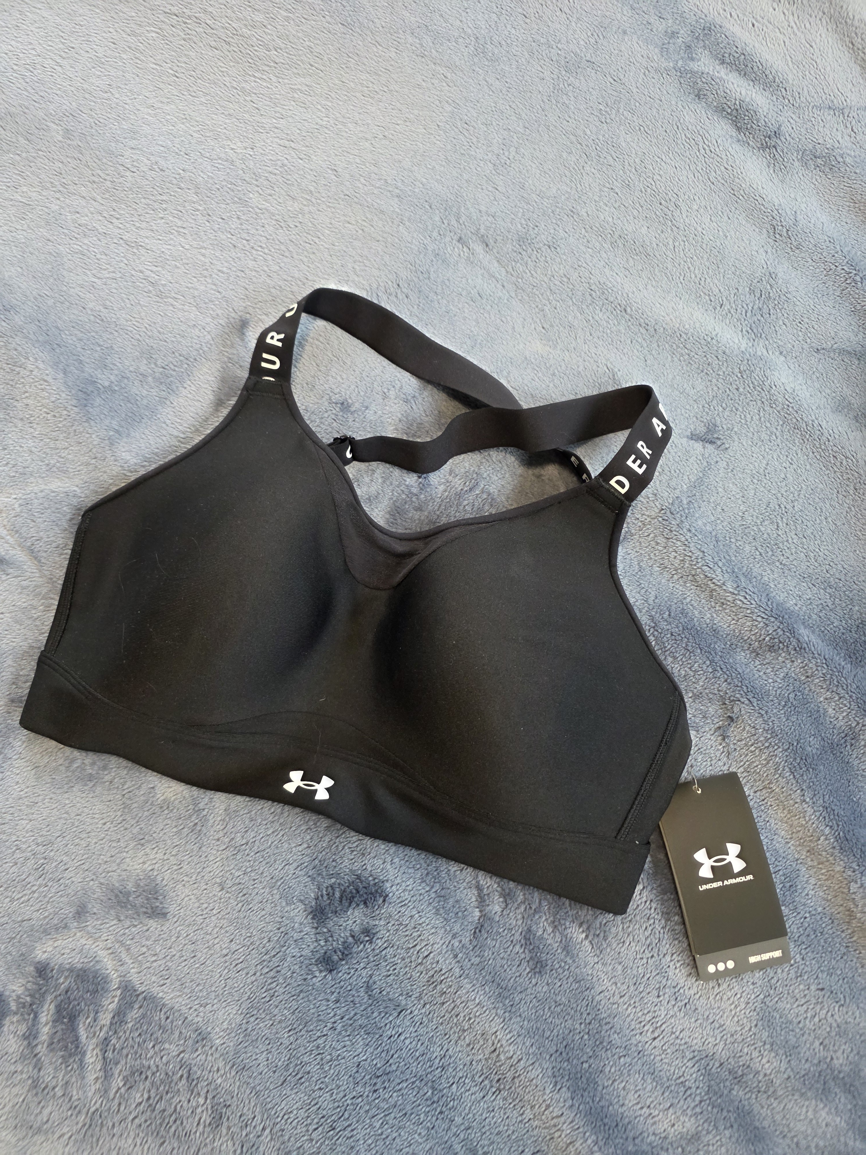 Under Armour Black Women's Molded-Cup High-Impact Sports Bra